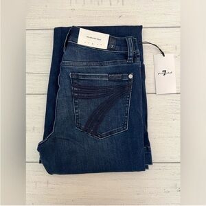 7 For All Mankind Tailorless Dojo Jeans Women's Flare Leg Trousers NWT Size 26